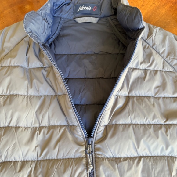 Johnnie-O vest Straits Quilted zip front Large gray - Picture 10 of 14